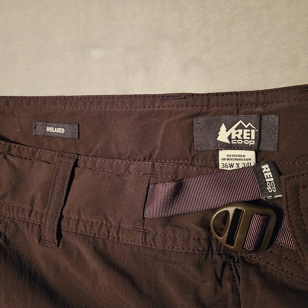 REI Men's Cargo Pants - 36x34 - Rust Red - Picture 3 of 7